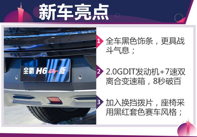 2019广州车展实拍8秒破百 哈弗H6 GT版详解-图2